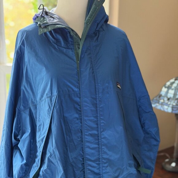 Men's Patagonia Waterproof Wind Breaker, Size L, Blue w/ Hunter accents - Picture 1 of 5